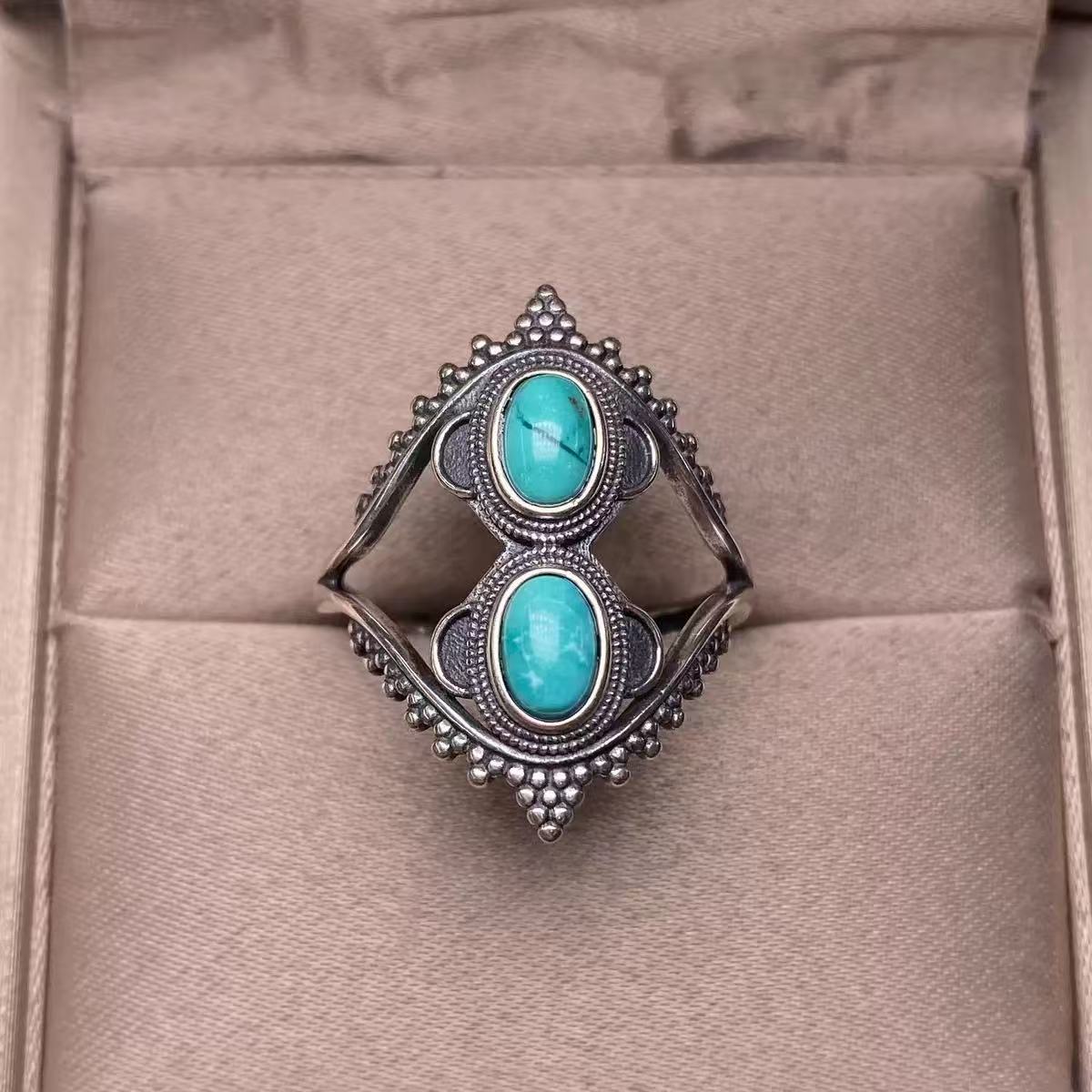 Nature turquoise ring s925