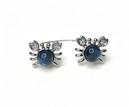 Natural Moonlight Stone Crab Ear Studs