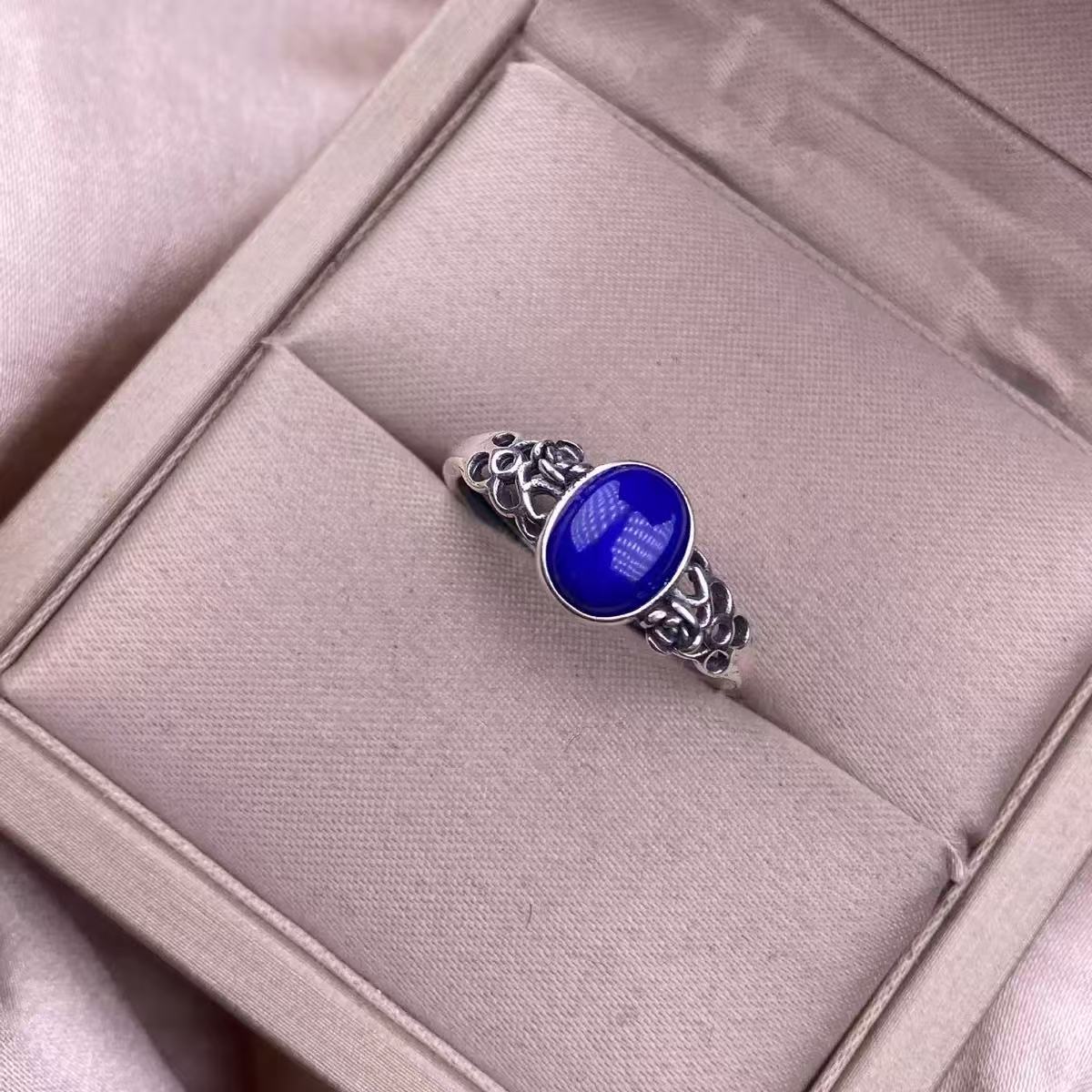 Nature lapis lazuli ring s925