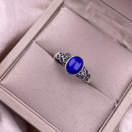 Nature lapis lazuli ring s925