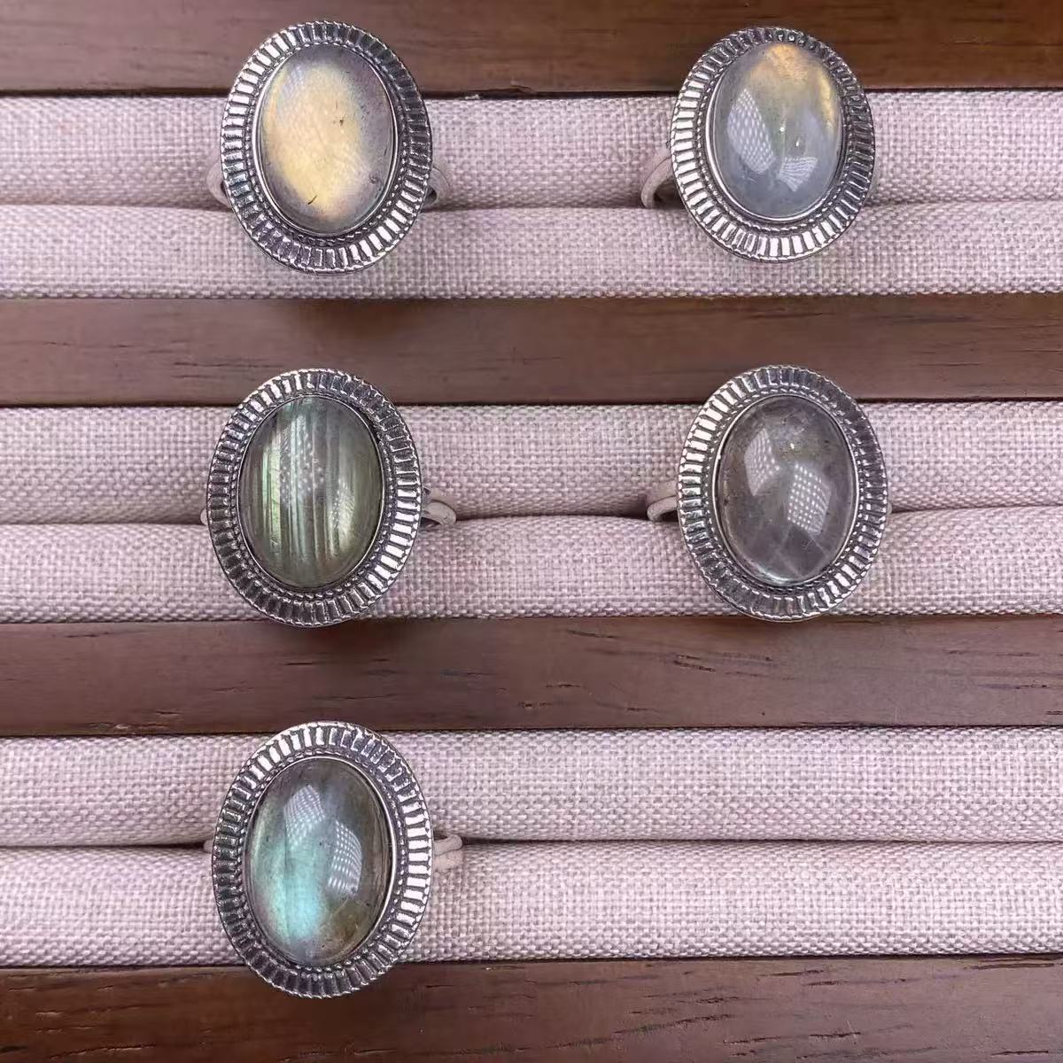 Grey moonstone S925