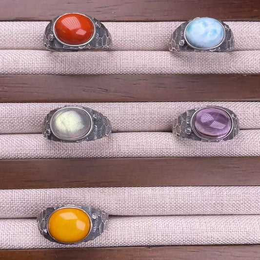 Nature crystals gemstones s925