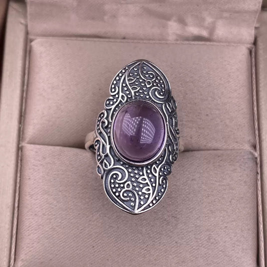 Nature amethyst ring s925