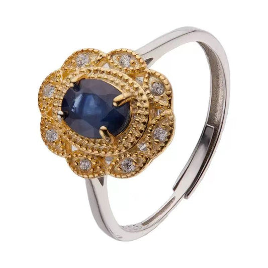 Nature sapphire ring s925